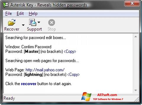 Capture d'écran Asterisk Key pour Windows 7