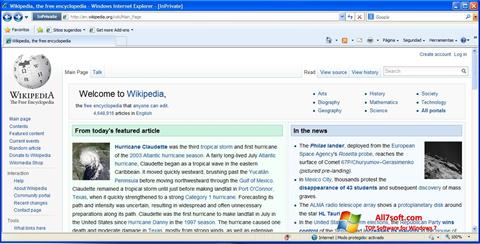 Capture d'écran Internet Explorer pour Windows 7
