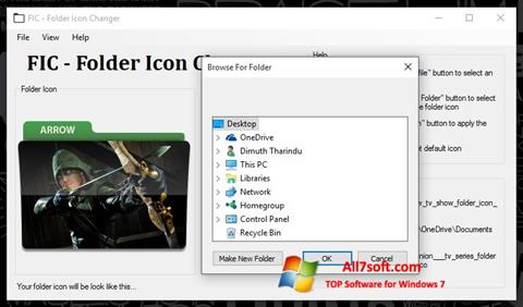 Capture d'écran Icon Changer pour Windows 7