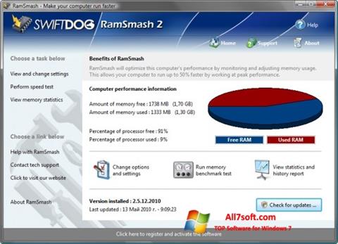 Capture d'écran RamSmash pour Windows 7