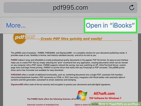 Capture d'écran Pdf995 pour Windows 7
