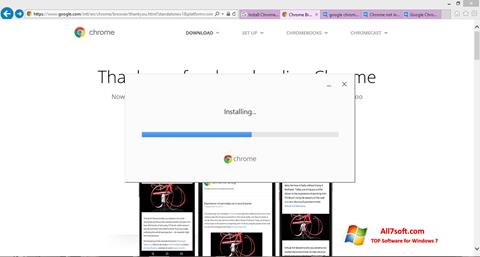 Capture d'écran Google Chrome Offline Installer pour Windows 7