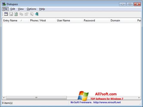 Capture d'écran Dialupass pour Windows 7