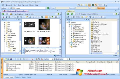 Capture d'écran SmartFTP pour Windows 7