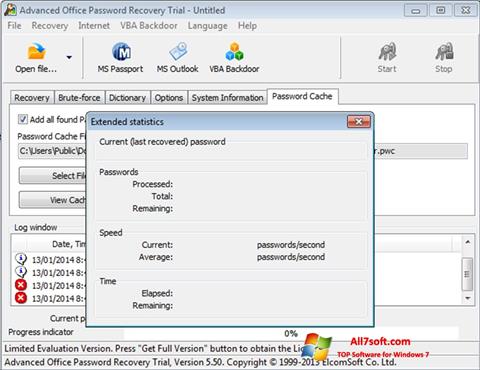Capture d'écran Advanced Office Password Recovery pour Windows 7