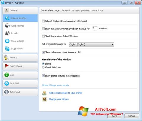 Capture d'écran Skype Setup Full pour Windows 7
