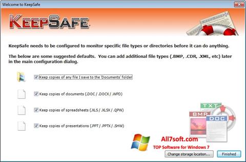 Capture d'écran KeepSafe pour Windows 7