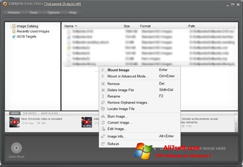 Capture d'écran DAEMON Tools Ultra pour Windows 7