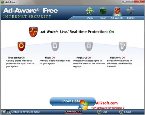 Capture d'écran Ad-Aware pour Windows 7