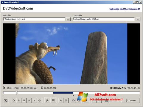 Capture d'écran Free Video Dub pour Windows 7