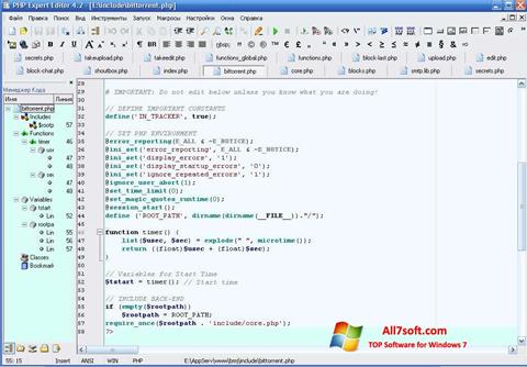 Capture d'écran PHP Expert Editor pour Windows 7