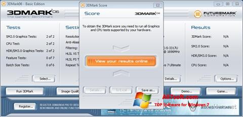 Capture d'écran 3DMark06 pour Windows 7