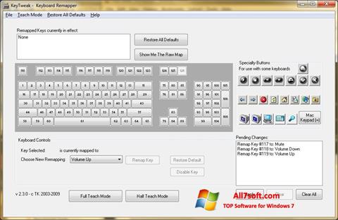 Capture d'écran KeyTweak pour Windows 7