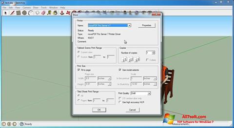 Capture d'écran SketchUp Make pour Windows 7