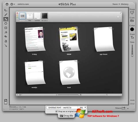 Capture d'écran Skitch pour Windows 7