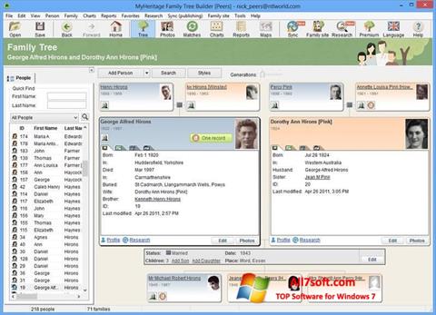 Capture d'écran Family Tree Builder pour Windows 7