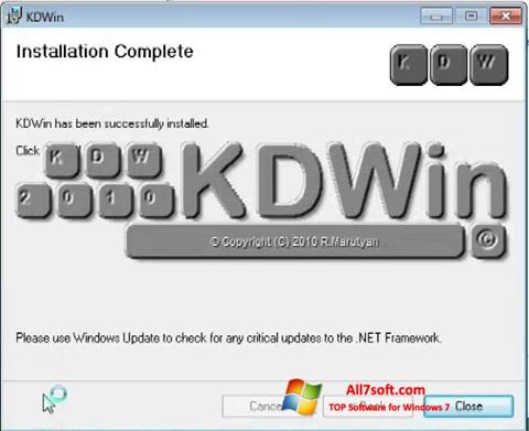 Capture d'écran KDWin pour Windows 7