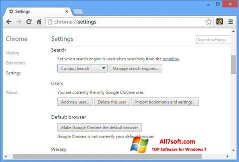 Capture d'écran Chrome Cleanup Tool pour Windows 7