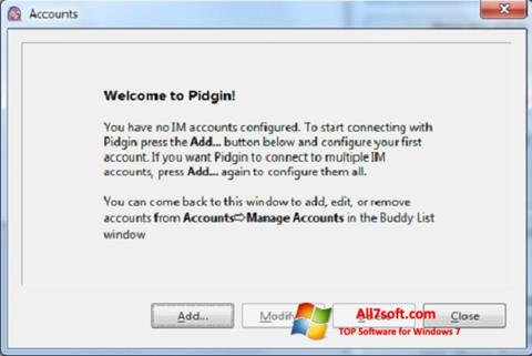 Capture d'écran Pidgin pour Windows 7