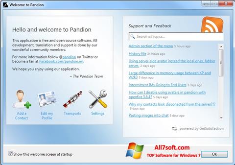 Capture d'écran Pandion pour Windows 7