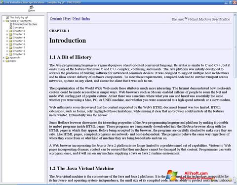 Capture d'écran Java Virtual Machine pour Windows 7
