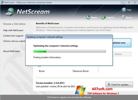 Capture d'écran NetScream pour Windows 7