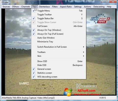 Capture d'écran DScaler pour Windows 7