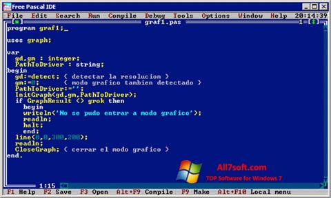 Capture d'écran Free Pascal pour Windows 7