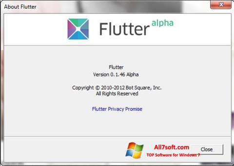 Capture d'écran Flutter pour Windows 7