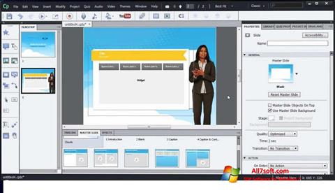 Capture d'écran Adobe Captivate pour Windows 7