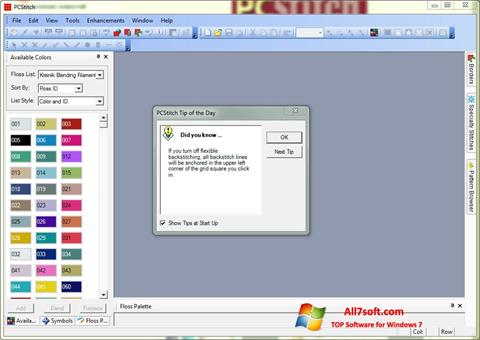 Capture d'écran PCStitch pour Windows 7