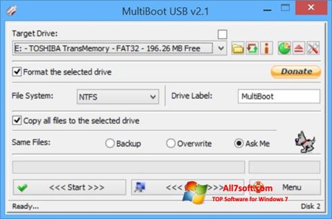 Capture d'écran Multi Boot USB pour Windows 7
