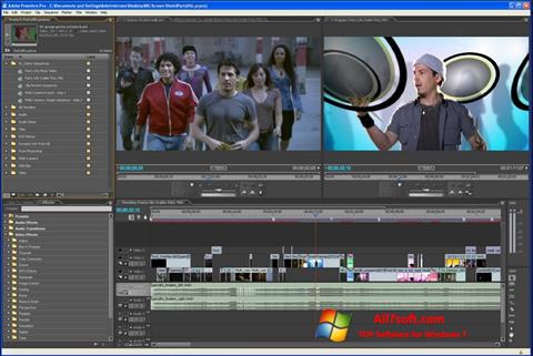 Capture d'écran Adobe Premiere Pro pour Windows 7