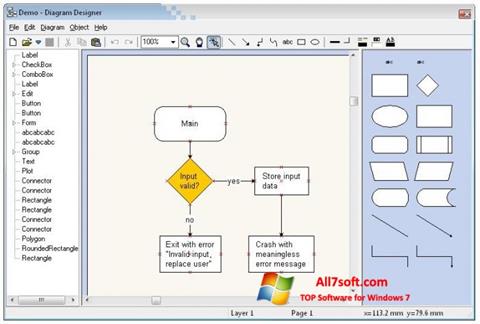 Capture d'écran Diagram Designer pour Windows 7