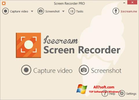 Capture d'écran Icecream Screen Recorder pour Windows 7
