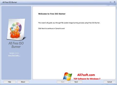 Capture d'écran ISO Burner pour Windows 7