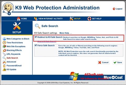 Capture d'écran K9 Web Protection pour Windows 7