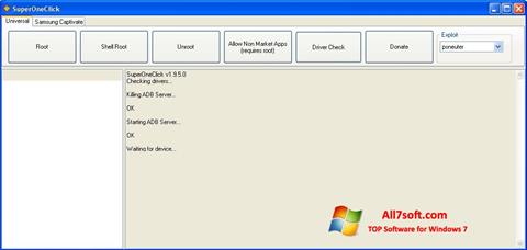 Capture d'écran SuperOneClick pour Windows 7