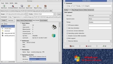 Capture d'écran Nmap pour Windows 7