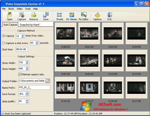 Capture d'écran SnapShot pour Windows 7