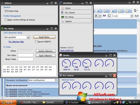 Capture d'écran ClockGen pour Windows 7