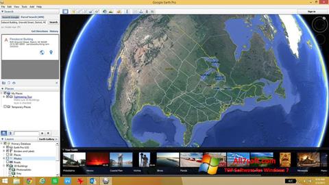 Capture d'écran Google Earth pour Windows 7