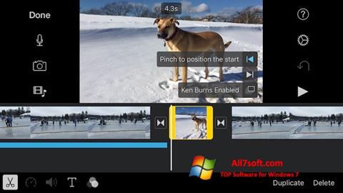 Capture d'écran iMovie pour Windows 7