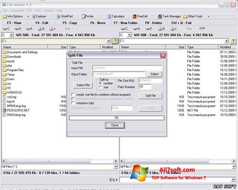 Capture d'écran File Master pour Windows 7
