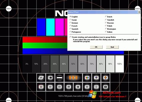 Capture d'écran Nokia Monitor Test pour Windows 7