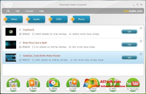 Capture d'écran Freemake Video Converter pour Windows 7