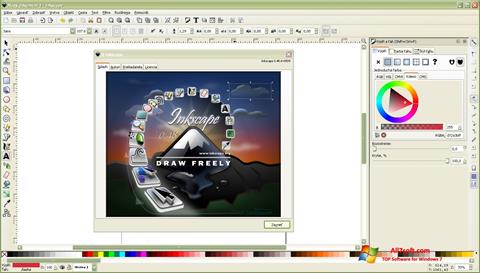 Capture d'écran Inkscape pour Windows 7