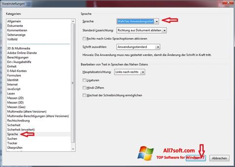 Capture d'écran Adobe Reader pour Windows 7