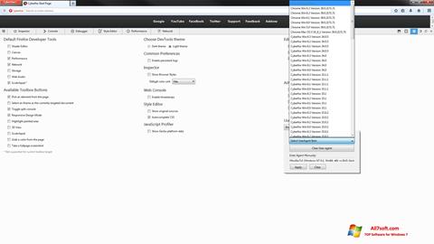 Capture d'écran Cyberfox pour Windows 7