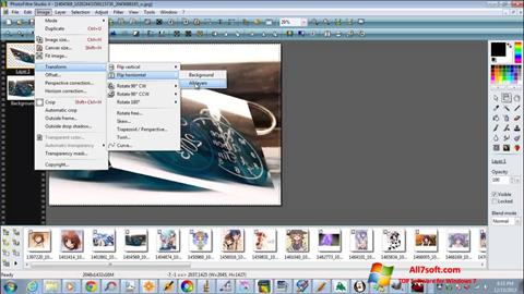 Capture d'écran PhotoFiltre Studio X pour Windows 7